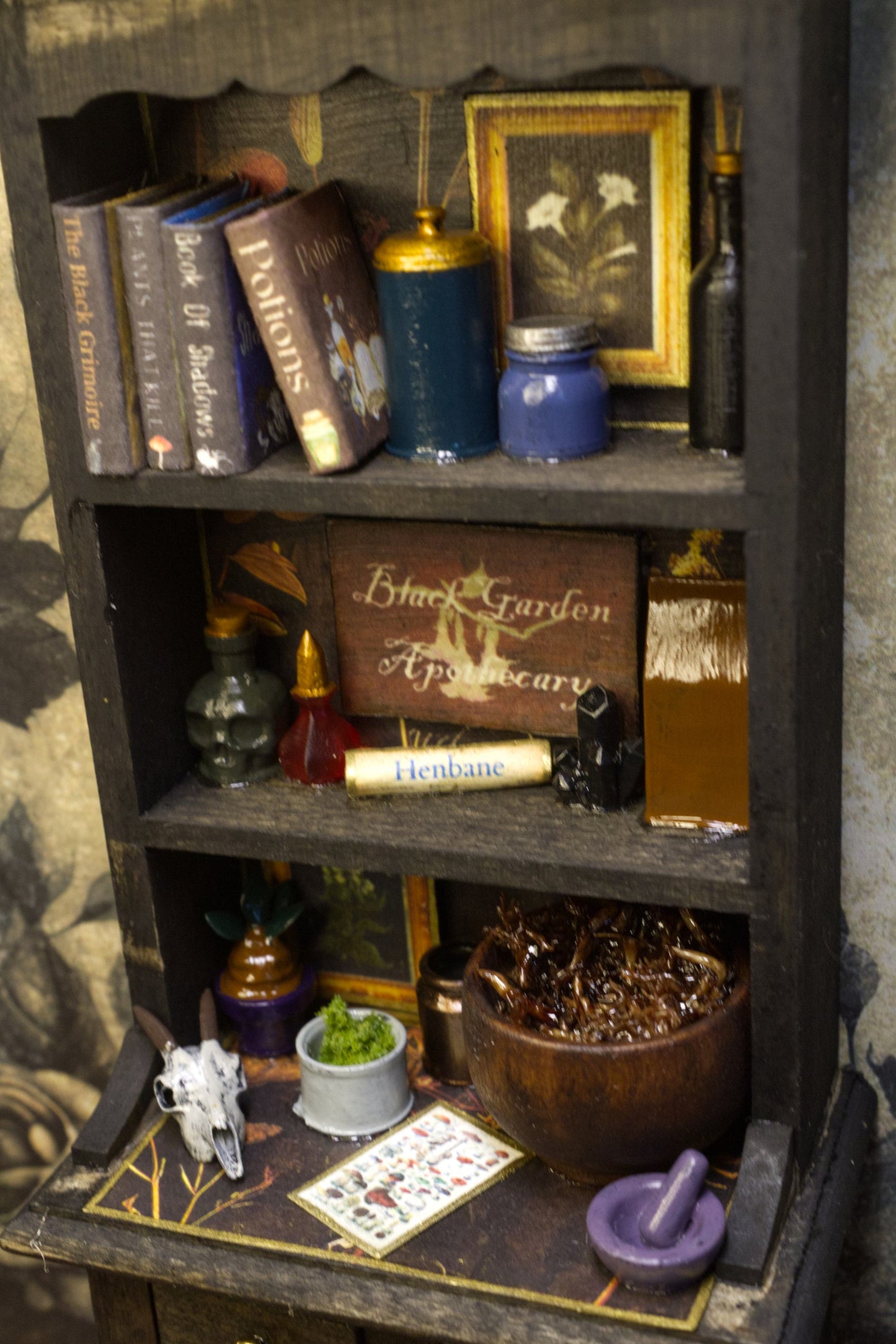Black Garden Apothecary Hutch